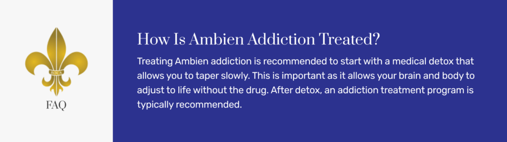 How Is Ambien Addiction Treated?