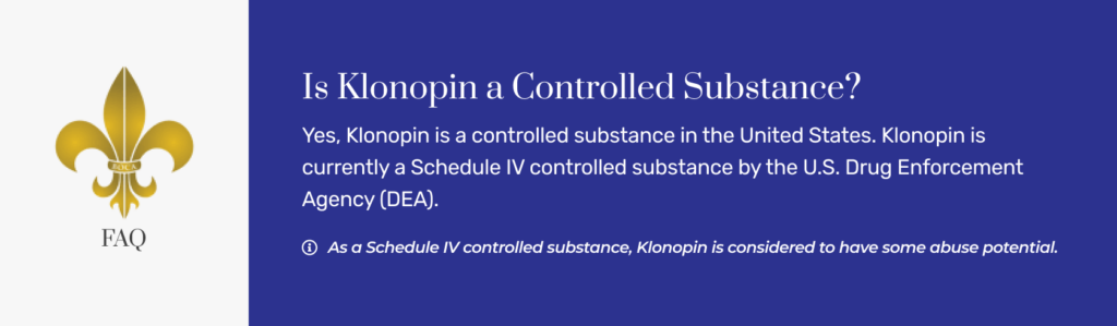Is Klonopin a Controlled Substance?