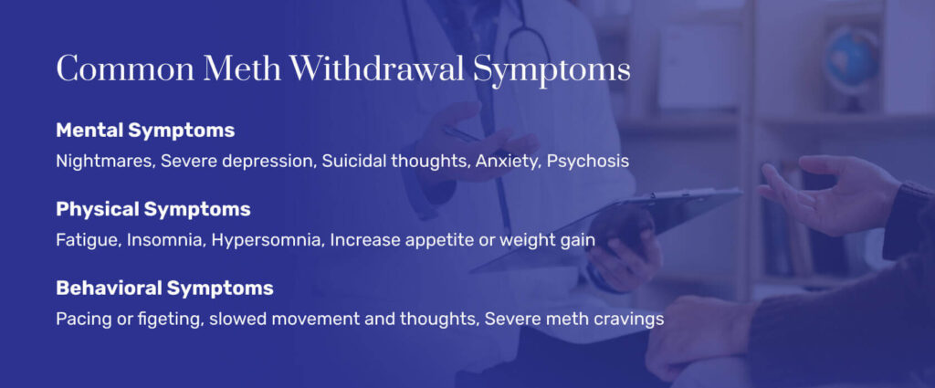 Common Meth Withdrawal Symptoms