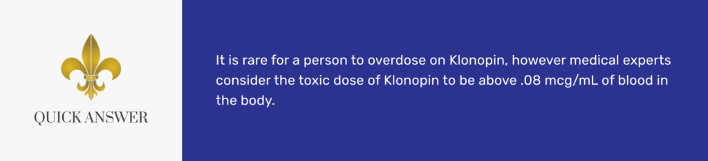 How Much Klonopin Does it Take to Overdose?