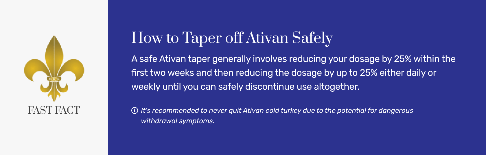 How to Taper Off Ativan Guidelines & Example Schedule