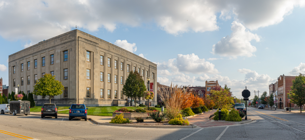 Kokomo Indiana city street view